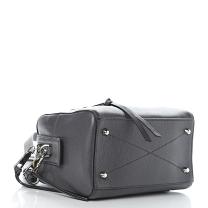 Marc Jacobs Calfskin Recruit Bauletto Satchel Tote Bag Grey 4 of 10