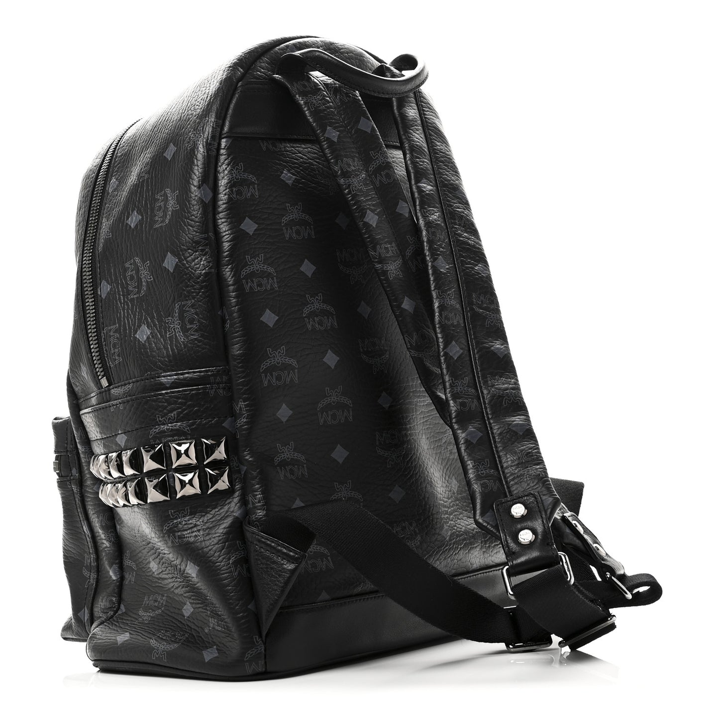 Visetos Medium Side Studs Stark Backpack Black