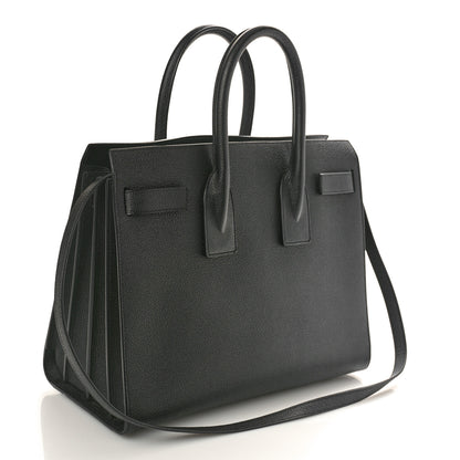 Saint Laurent Grained Calfskin Small Sac De Jour Black 4 of 11