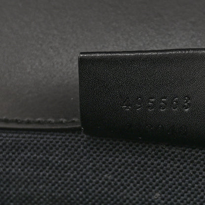 Gucci Soft GG Supreme Monogram Calfskin Web Double Buckle Backpack Black 7 of 10