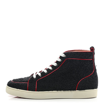 Christian Louboutin Rantus Mens Orlato Flat Sneakers 46 Black Red 1 of 7