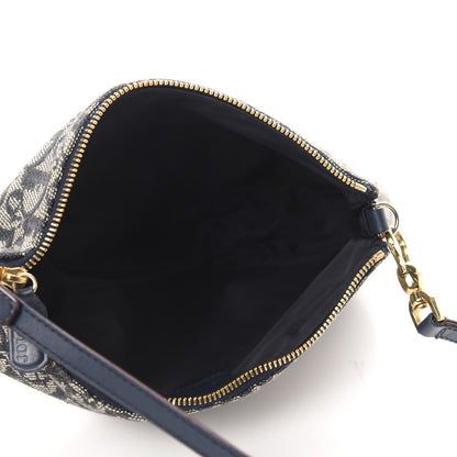 Christian Dior Monogram Mini Saddle Pochette Navy 5 of 12