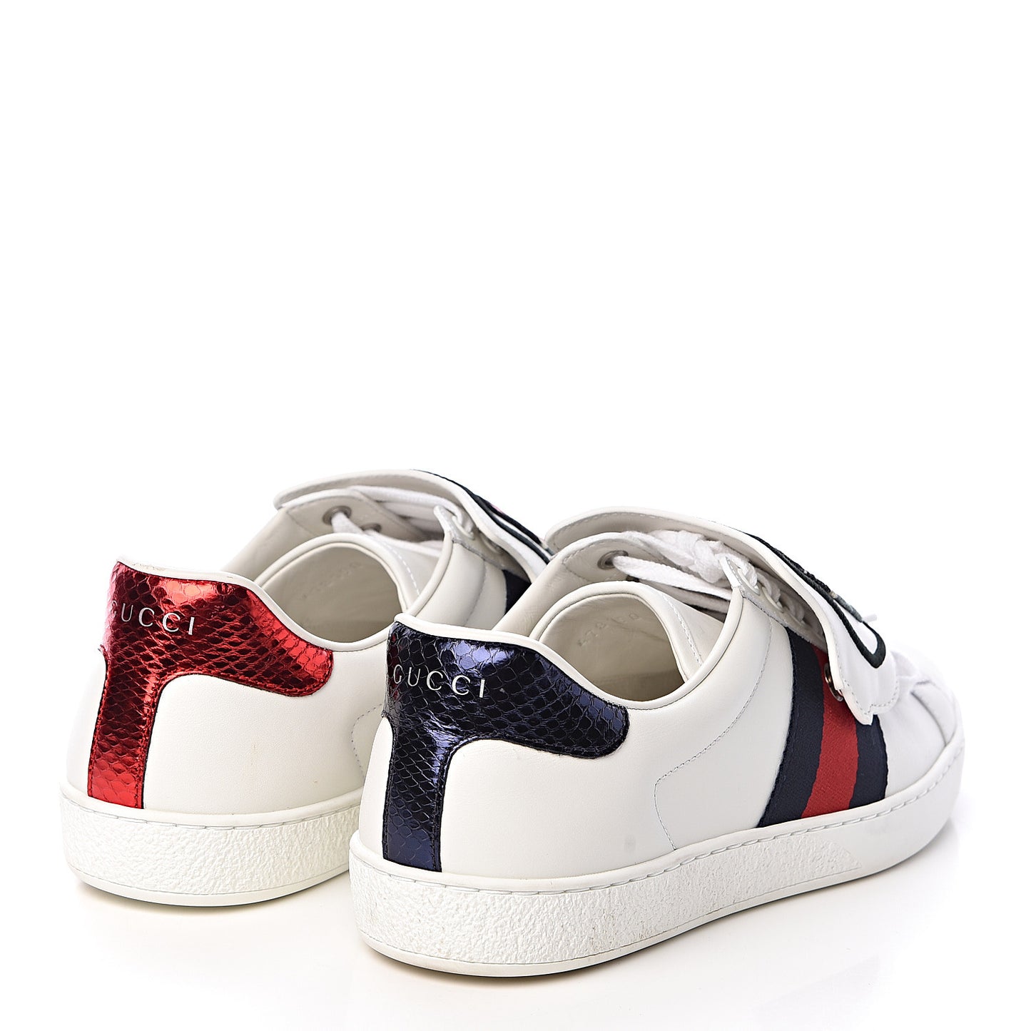 Calfskin Ayers Web Angry Cat Embroidered Mens Ace Sneakers 6.5 White