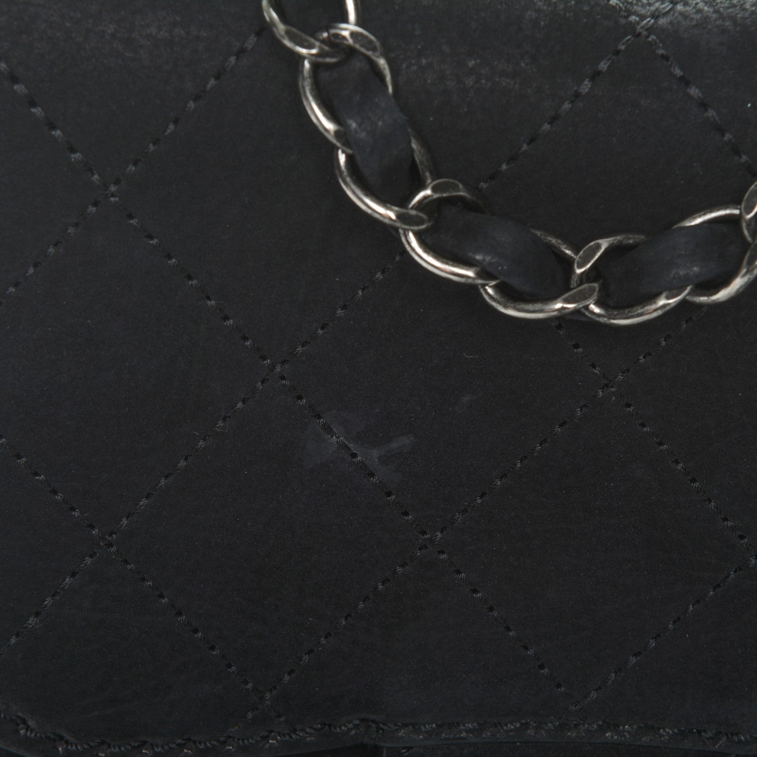 Chanel Suede Small Coco Twin Flap Black 5 of 9