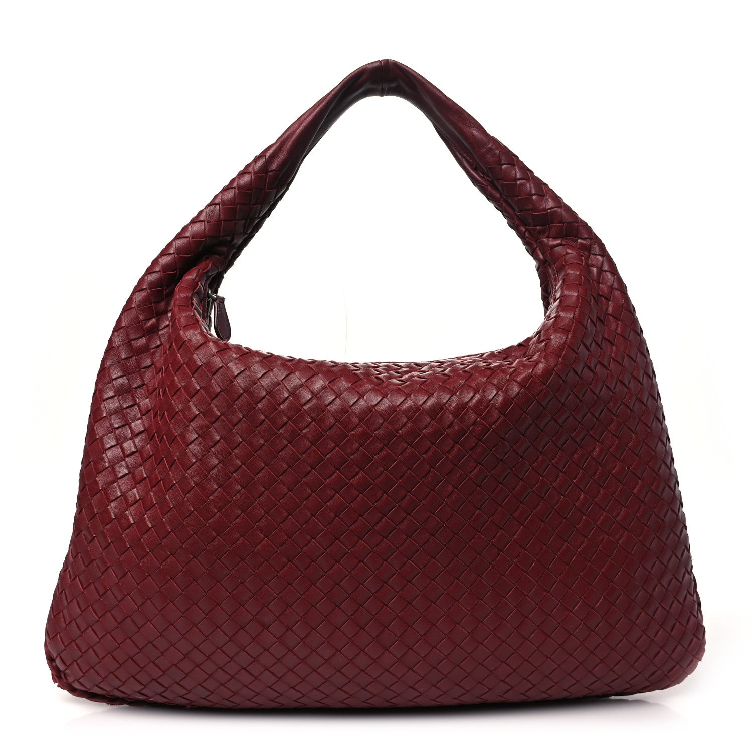 Bottega Veneta Nappa Intrecciato Large Veneta Hobo Vermillion 1 of 17