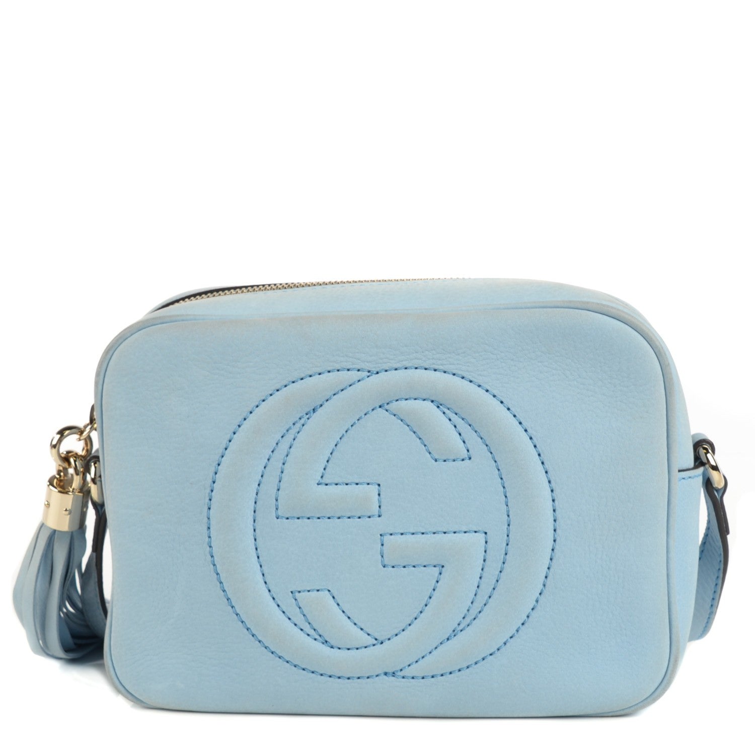 Gucci Vitello Range Small Soho Disco Bag Mineral Blue 1 of 9