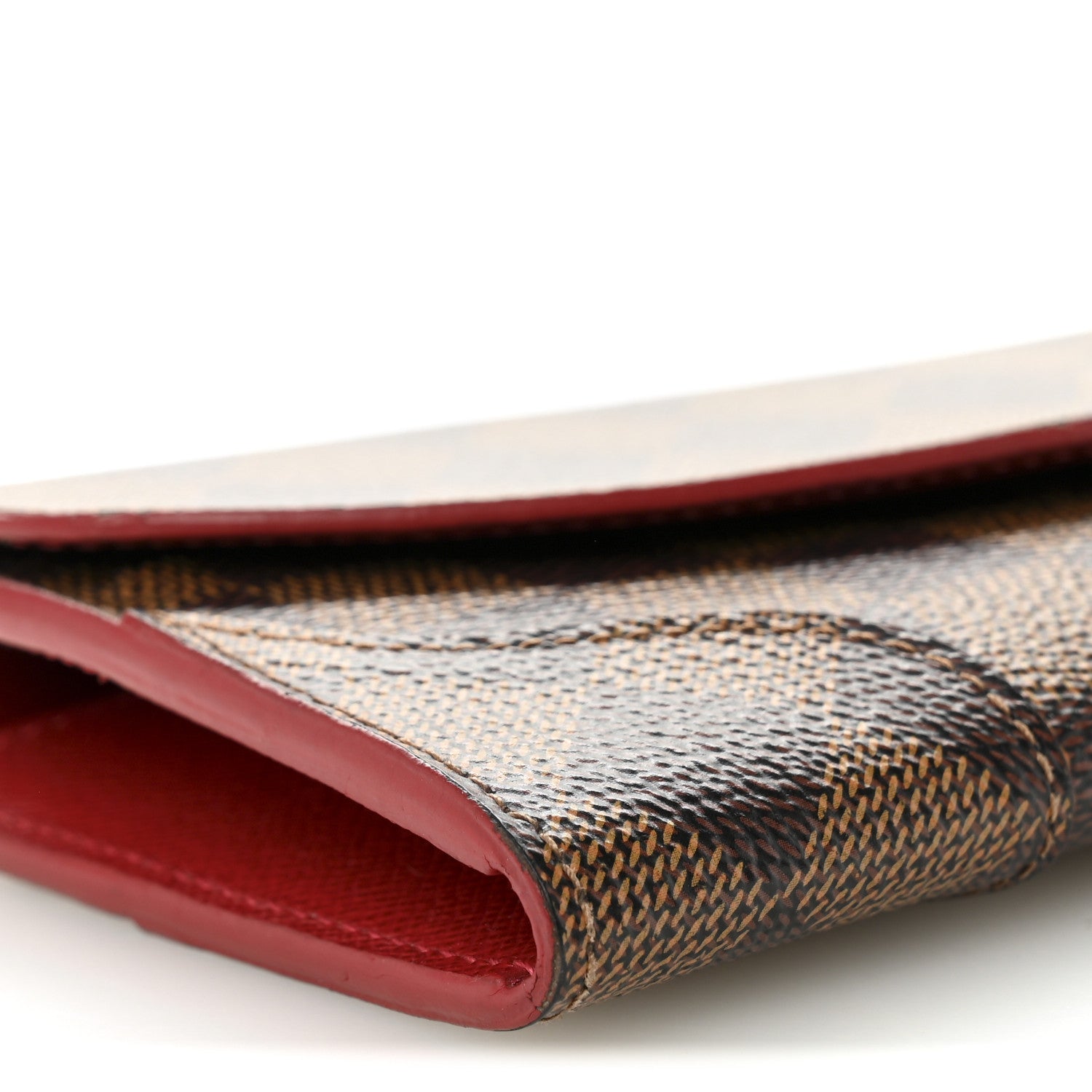 Louis Vuitton Damier Ebene Caissa Wallet Cherry 7 of 9