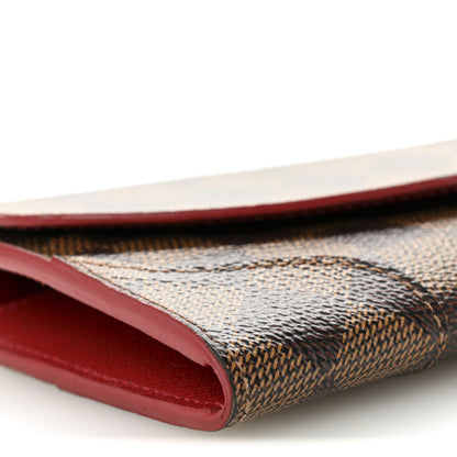 Louis Vuitton Damier Ebene Caissa Wallet Cherry 7 of 9
