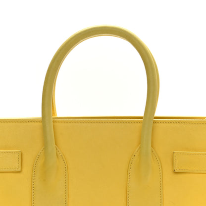 Saint Laurent Calfskin Small Sac De Jour Bag Yellow 11 of 14