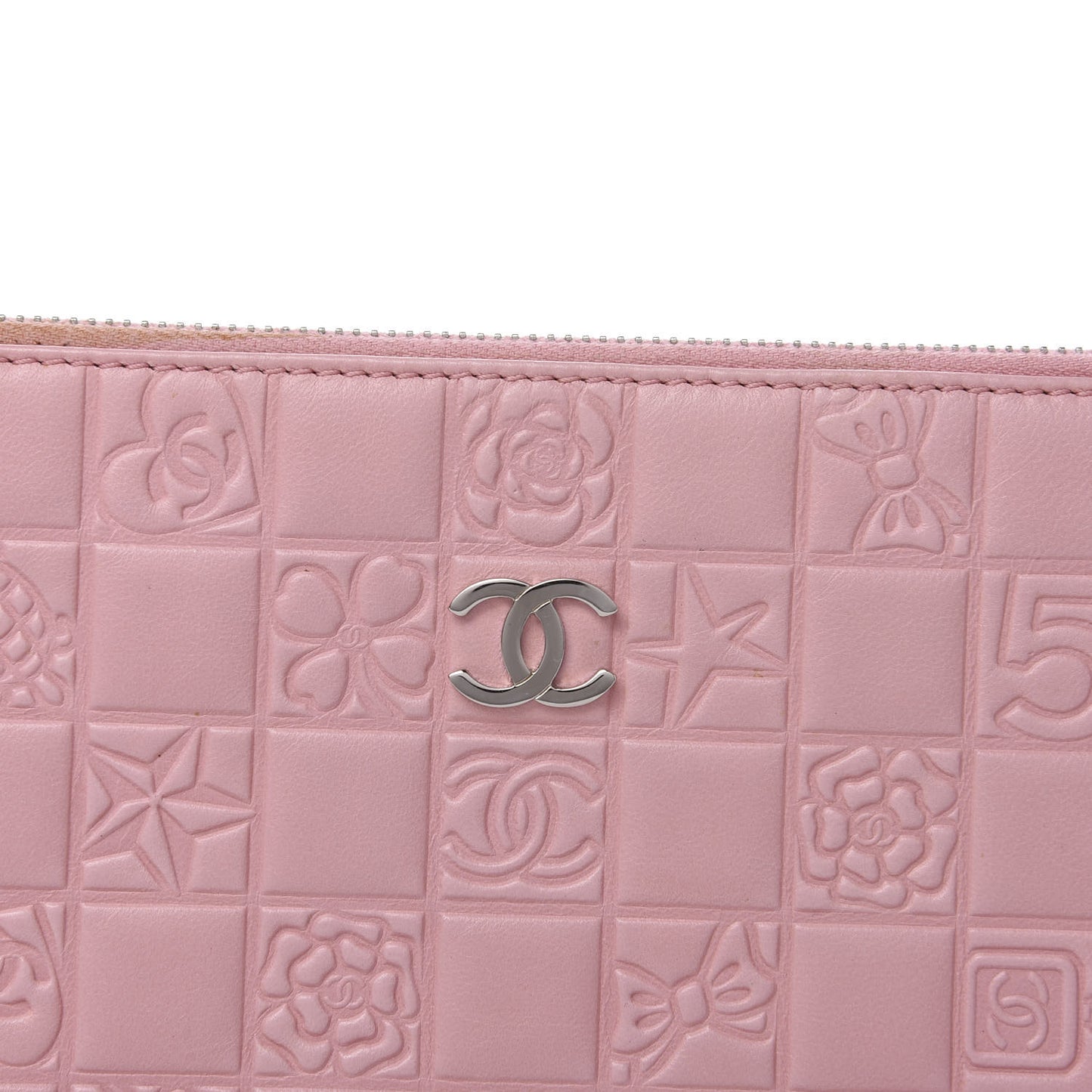 Lambskin Precious Symbols Pochette Pink