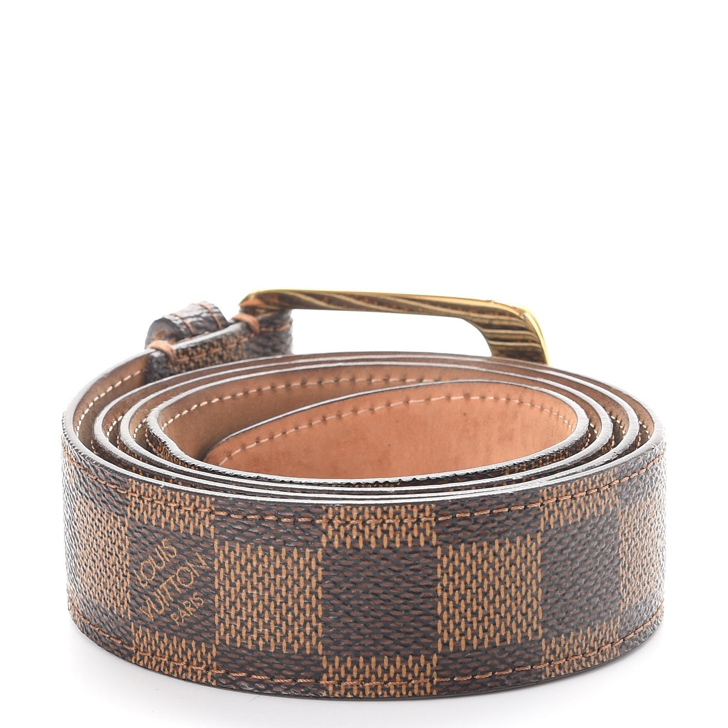Louis Vuitton Damier Ebene 30mm Ellipse Belt 90 36 3 of 12