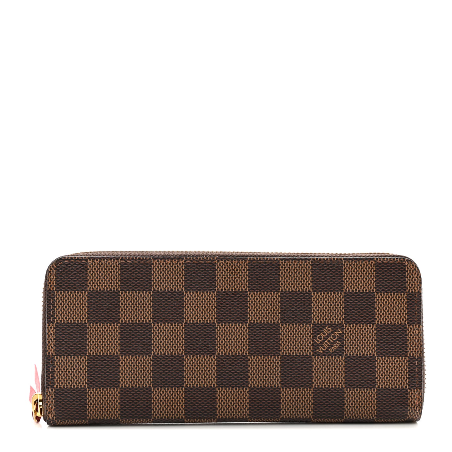 Damier Ebene Clemence Wallet Cherry