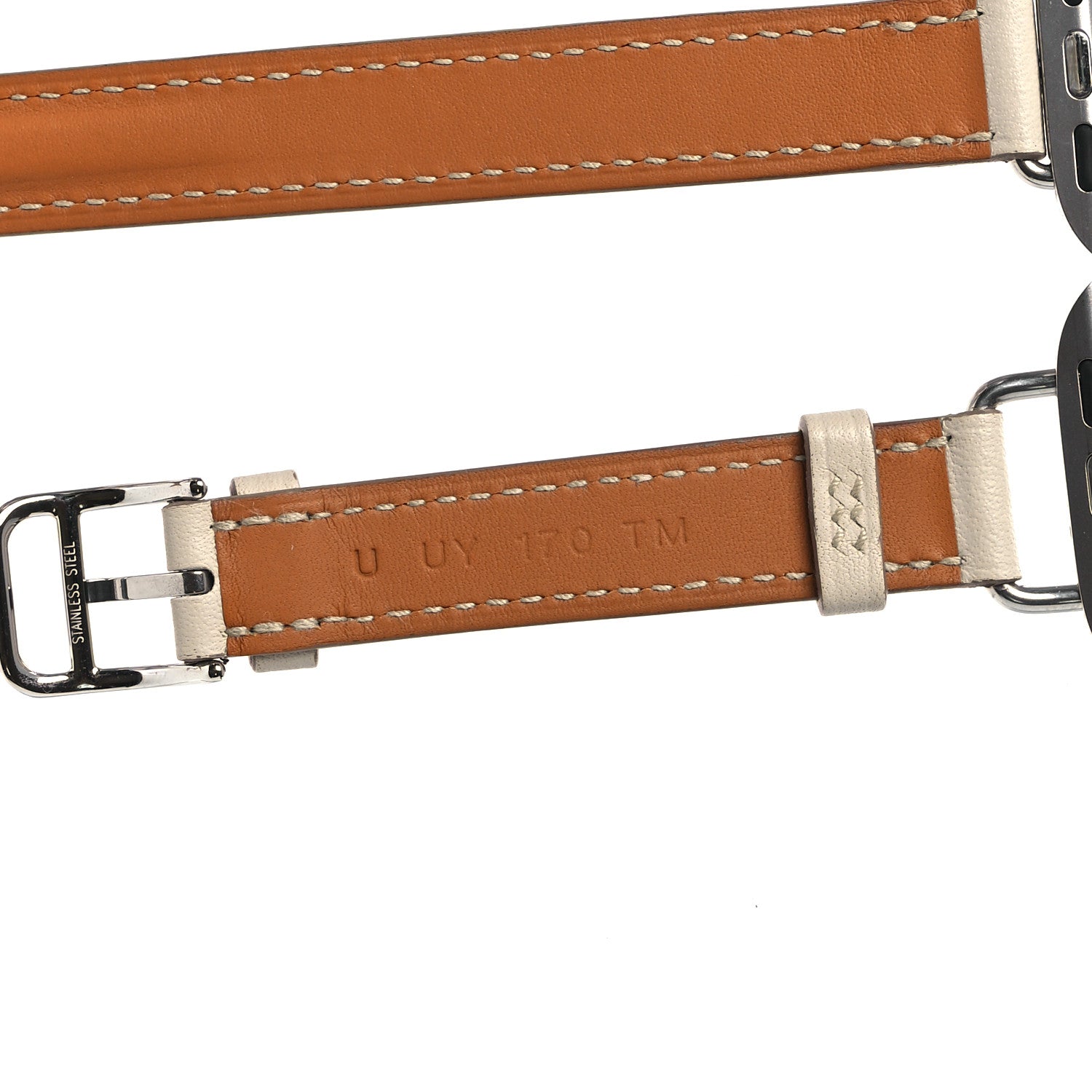 Hermes Swift 41mm Apple Watch Attelage Double Tour Band Beton 5 of 10