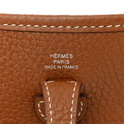 Hermes Taurillon Clemence Amazone Evelyne TPM Gold Cuivre 6 of 13