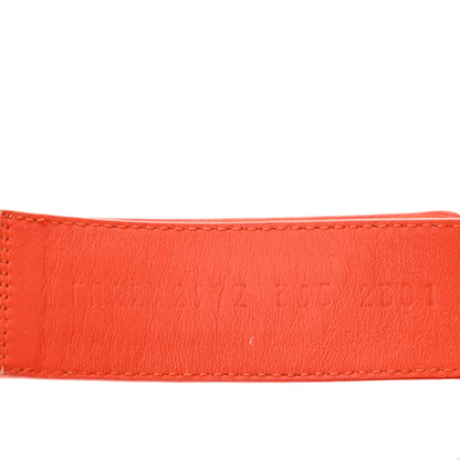 Hermes Suede Goatskin Womens Chypre Sandals 36.5 Rose Chapas Orange Synthetique 9 of 10