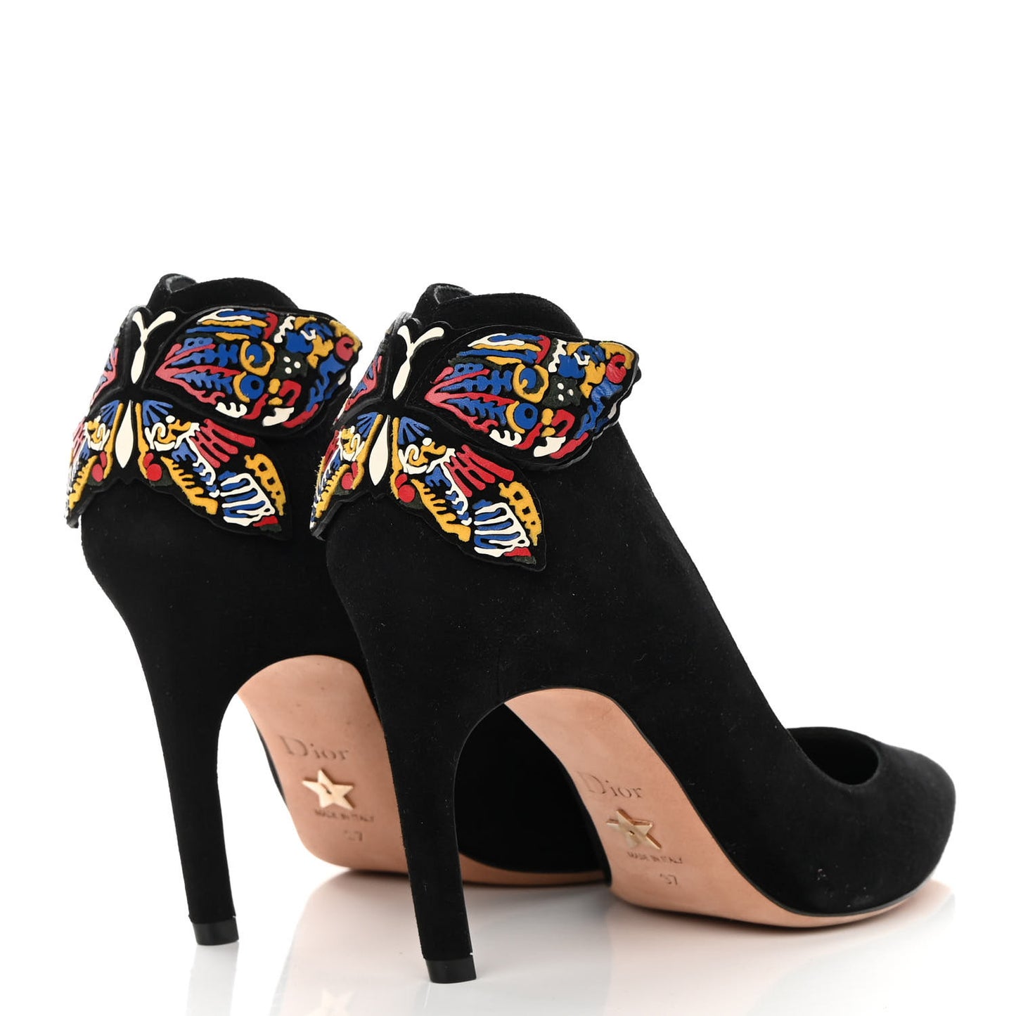Suede D-Butterfly Pumps 37 Black