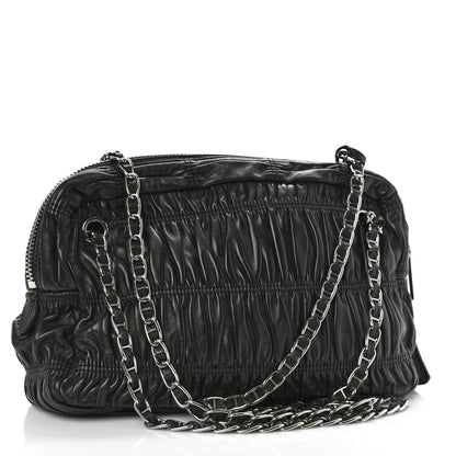 Prada Nappa Gaufre Shopping Satchel Black 2 of 7