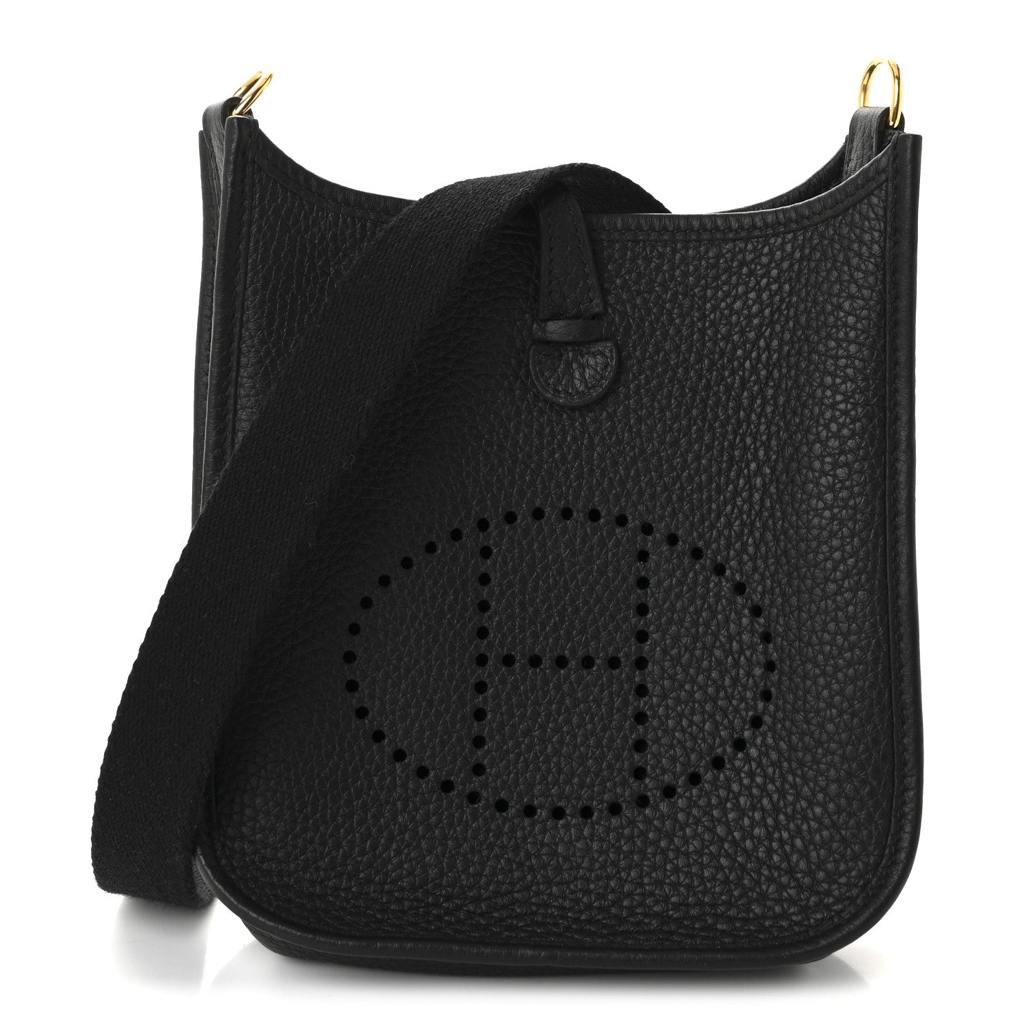 Hermes Taurillon Clemence Evelyne TPM Black 1 of 10