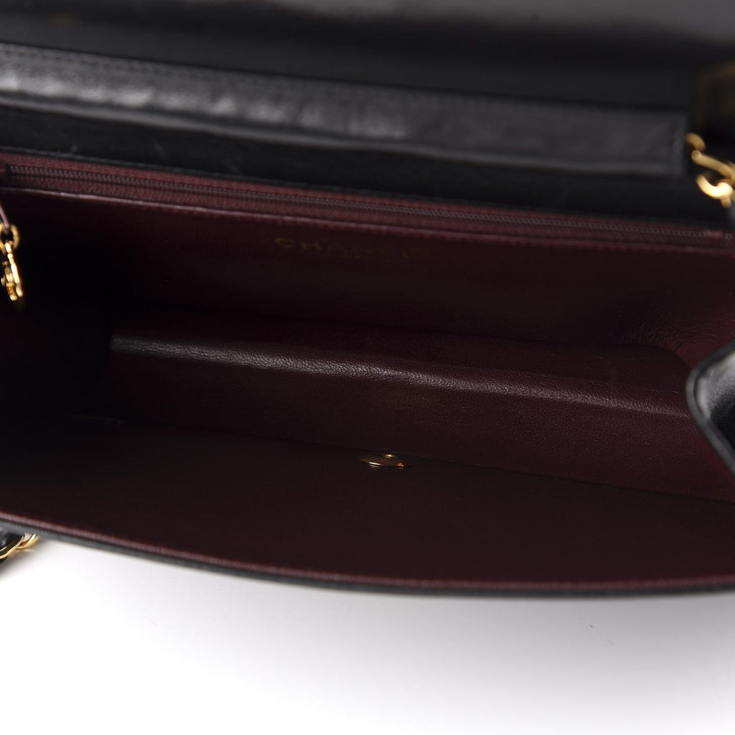 Lambskin Quilted Small Single Flap Black