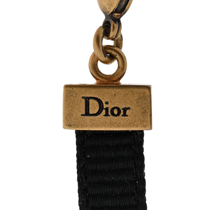 Christian Dior Grosgrain Ribbon J'Adior Logo Choker Necklace Black 6 of 7
