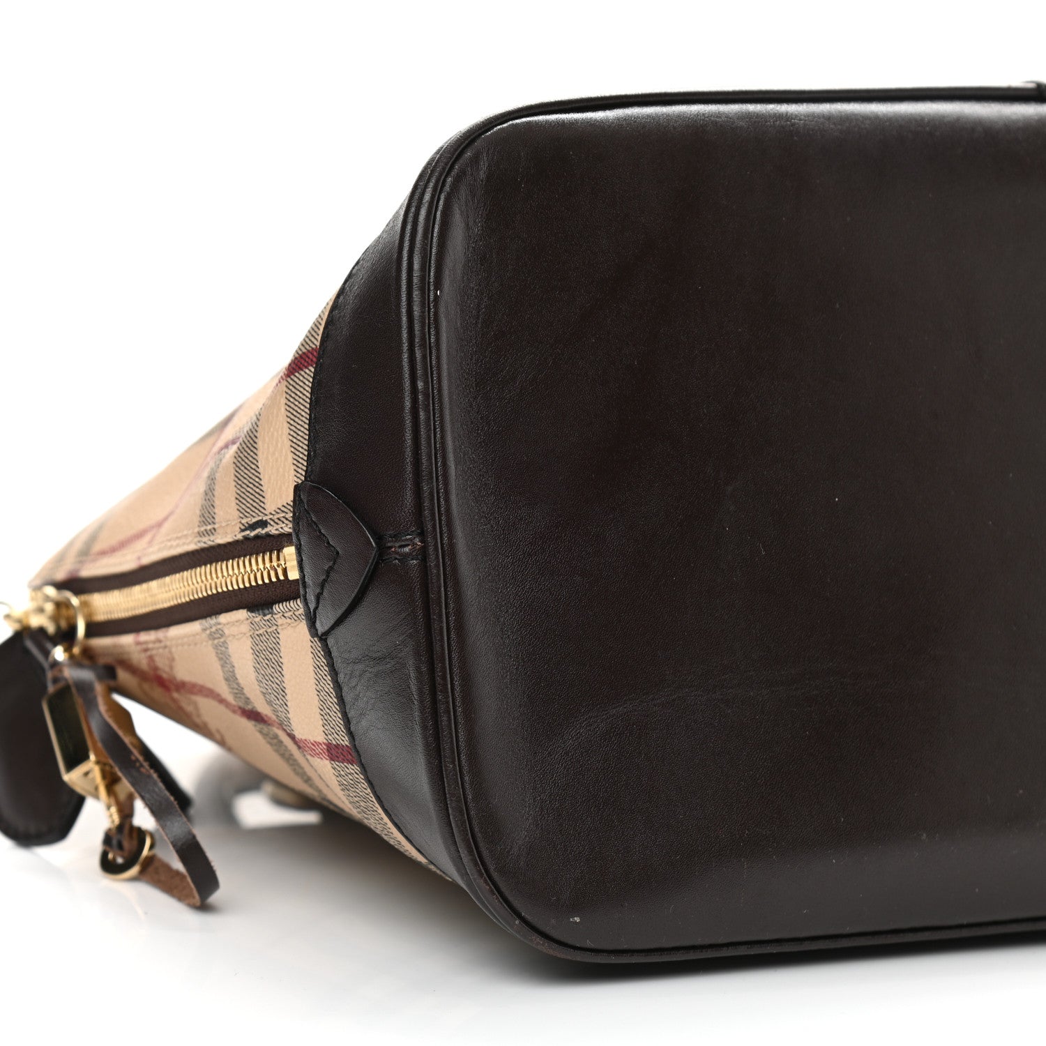 Burberry Haymarket Check Picadilly Bowler Brown 10 of 15