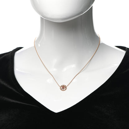 Christian Dior 18K Rose Gold Ruby Mother of Pearl Rose Des Vents Necklace 2 of 7