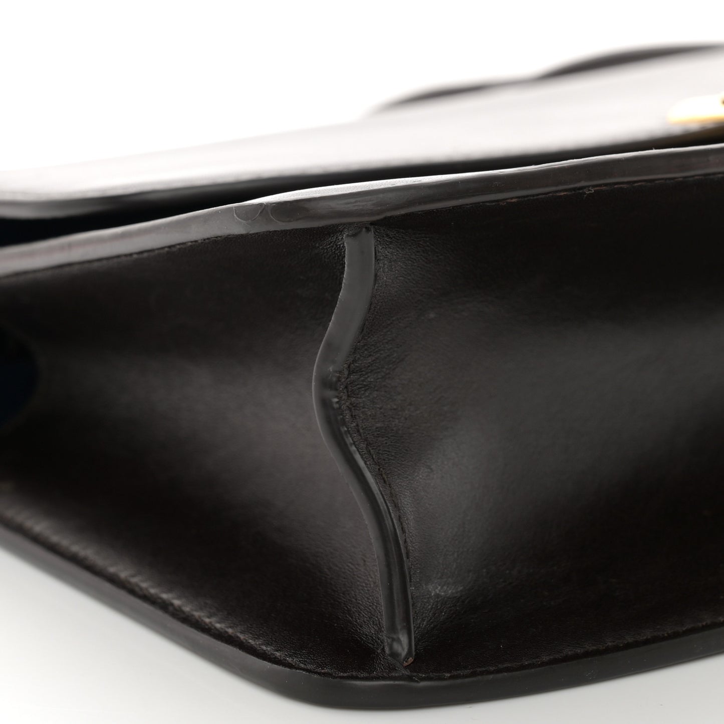 Sleek Calfskin The Sofia 8.75 Crossbody Dark Brown