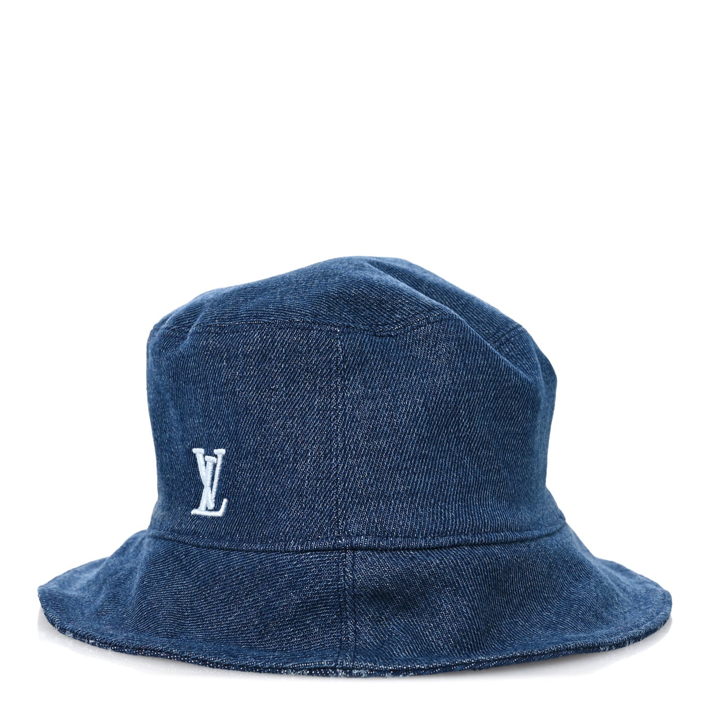 Monogram Denim Reversible Everyday Bucket Hat M Blue