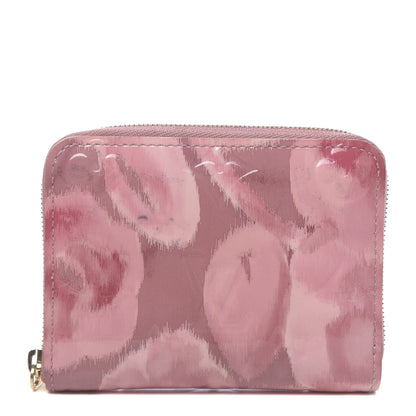 Louis Vuitton Vernis Ikat Zippy Coin Purse Rose Velours 1 of 8