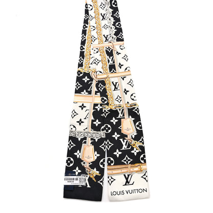 Louis Vuitton Silk Monogram Confidential Bandeau Black 2 of 4