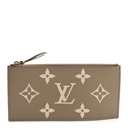 Louis Vuitton Empreinte Monogram Giant Pochette Felicie Zippered Insert Tourterelle Creme 1 of 6