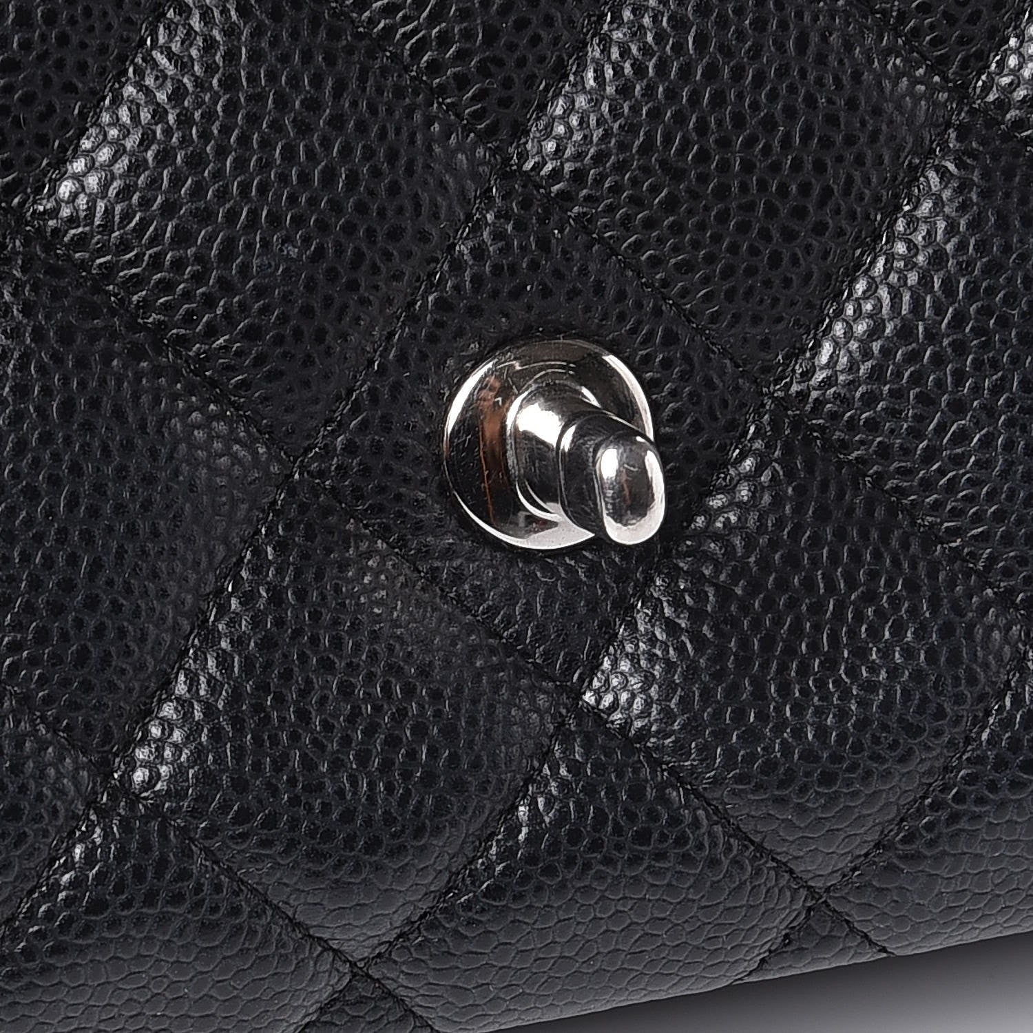 Chanel Caviar Quilted Jumbo Single Flap Black 9 of 10