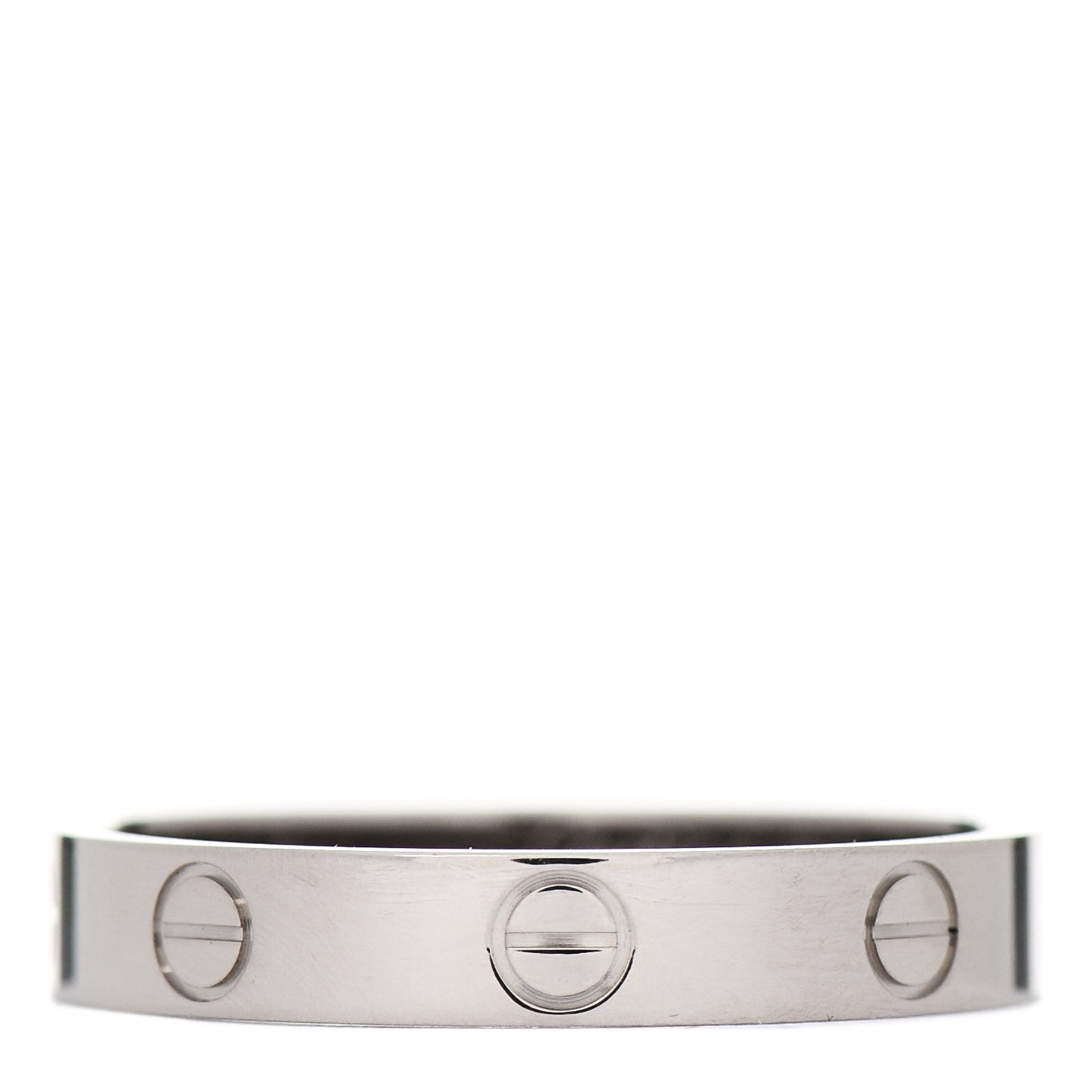 18K White Gold 3.5mm LOVE Wedding Band Ring 59 8.75