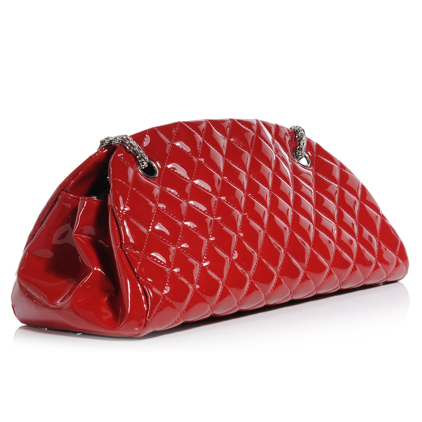 Patent Quilted Medium Just Mademoiselle Red