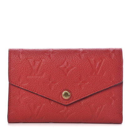 Louis Vuitton Empreinte Compact Curieuse Wallet Cherry 1 of 10