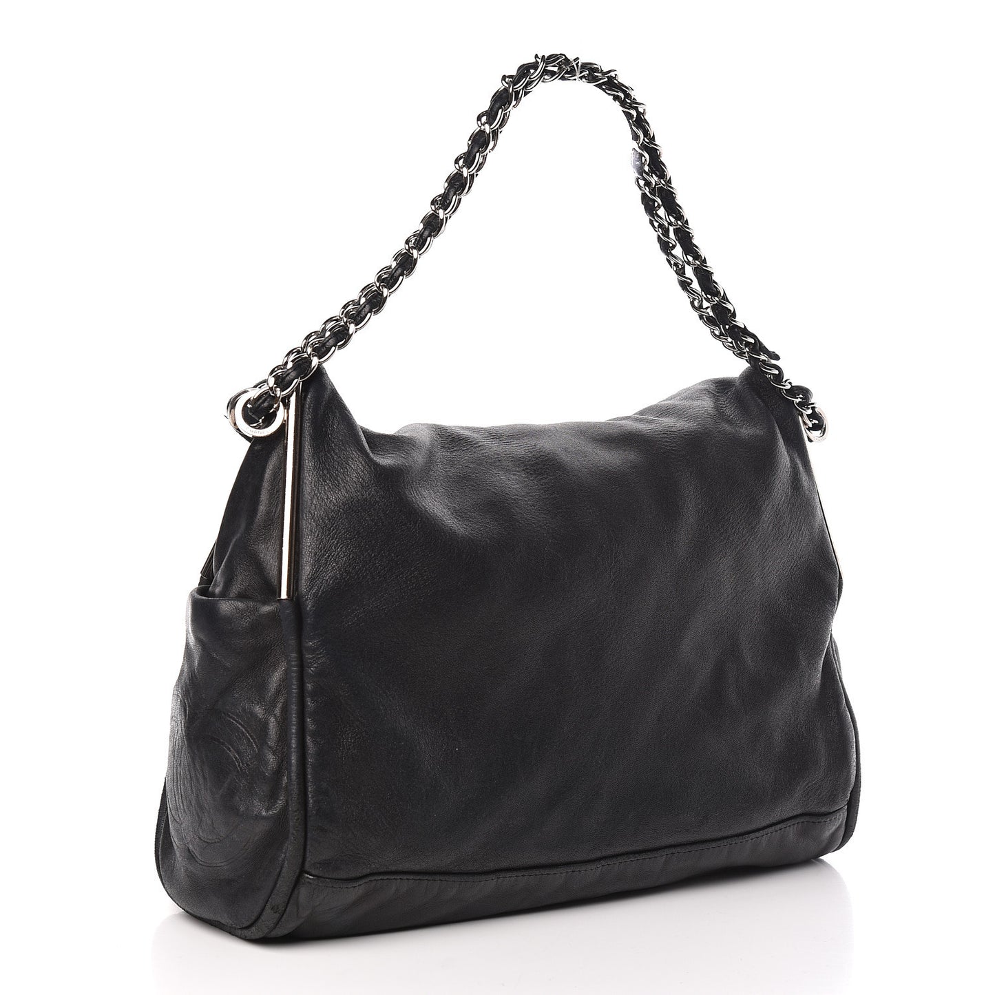 Lambskin Large Ultimate Soft Tote Black