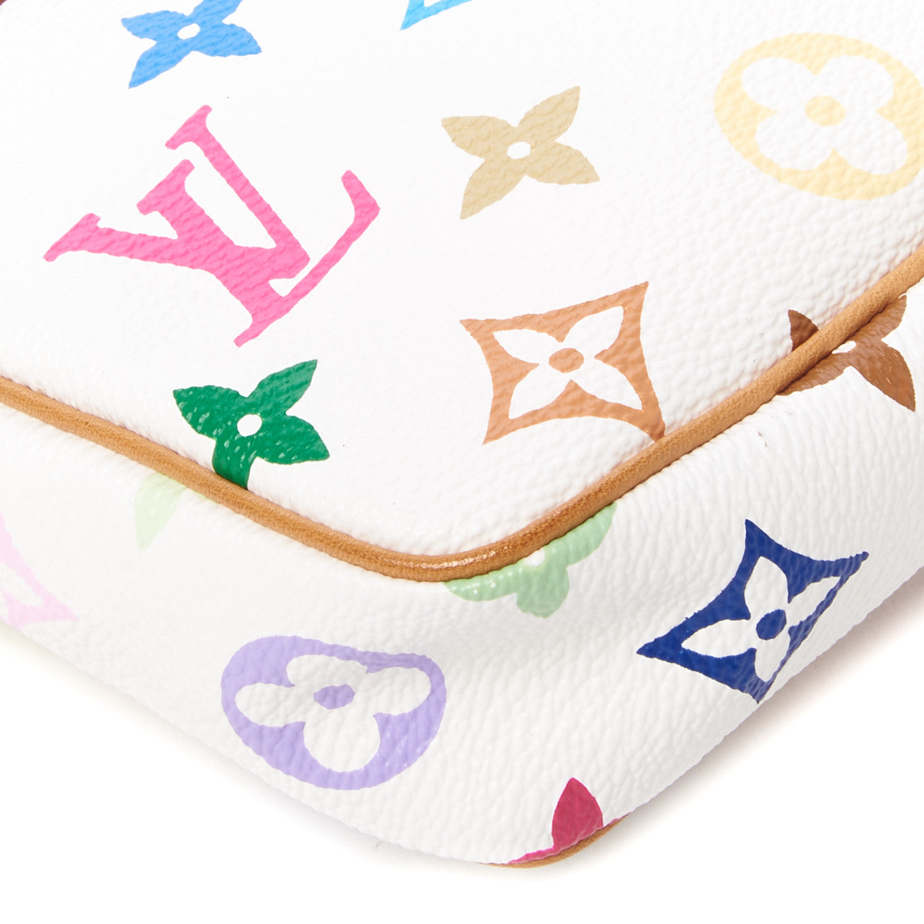 Monogram Multicolor Pochette Accessories White