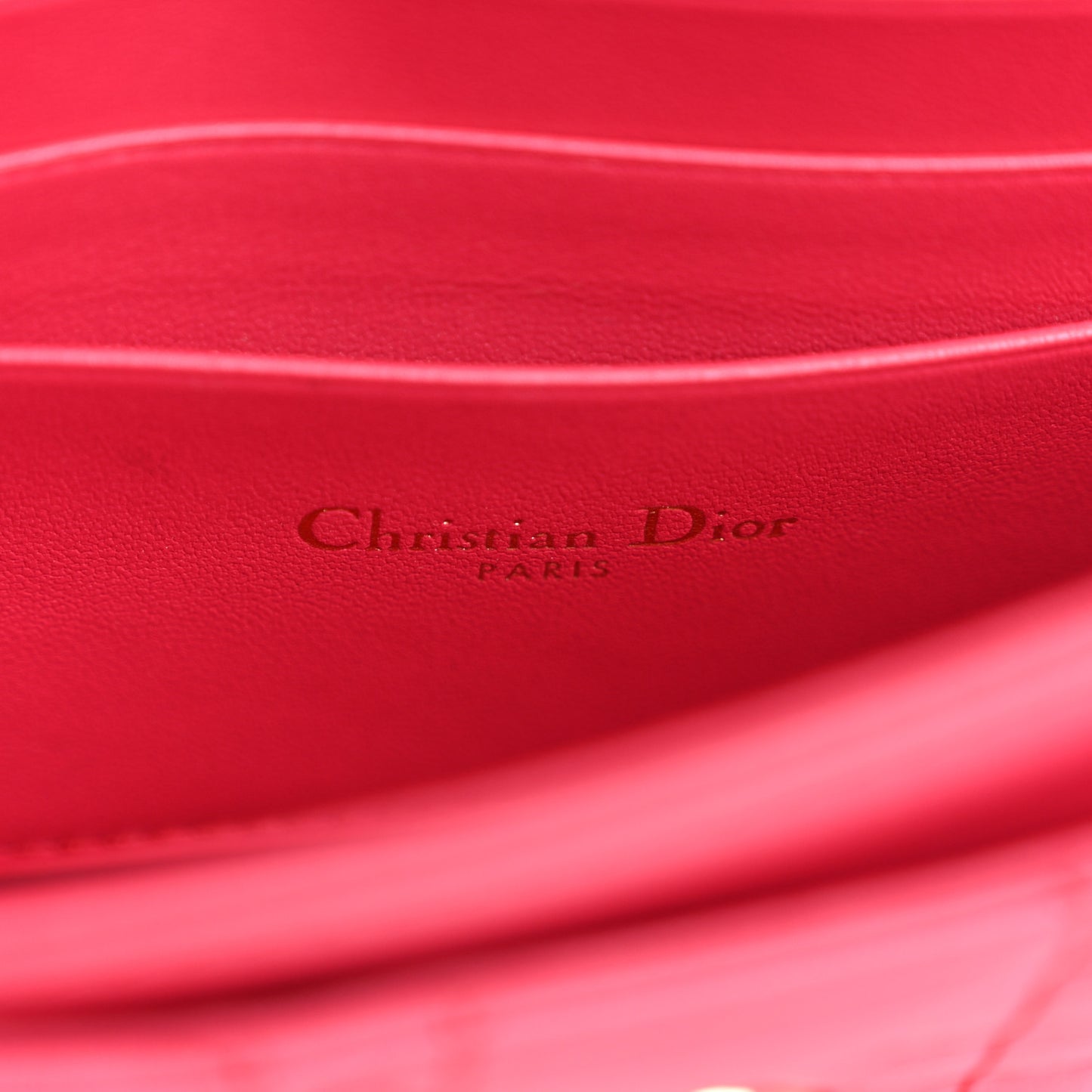 Lambskin Cannage Mini My Dior Bag Passion Pink