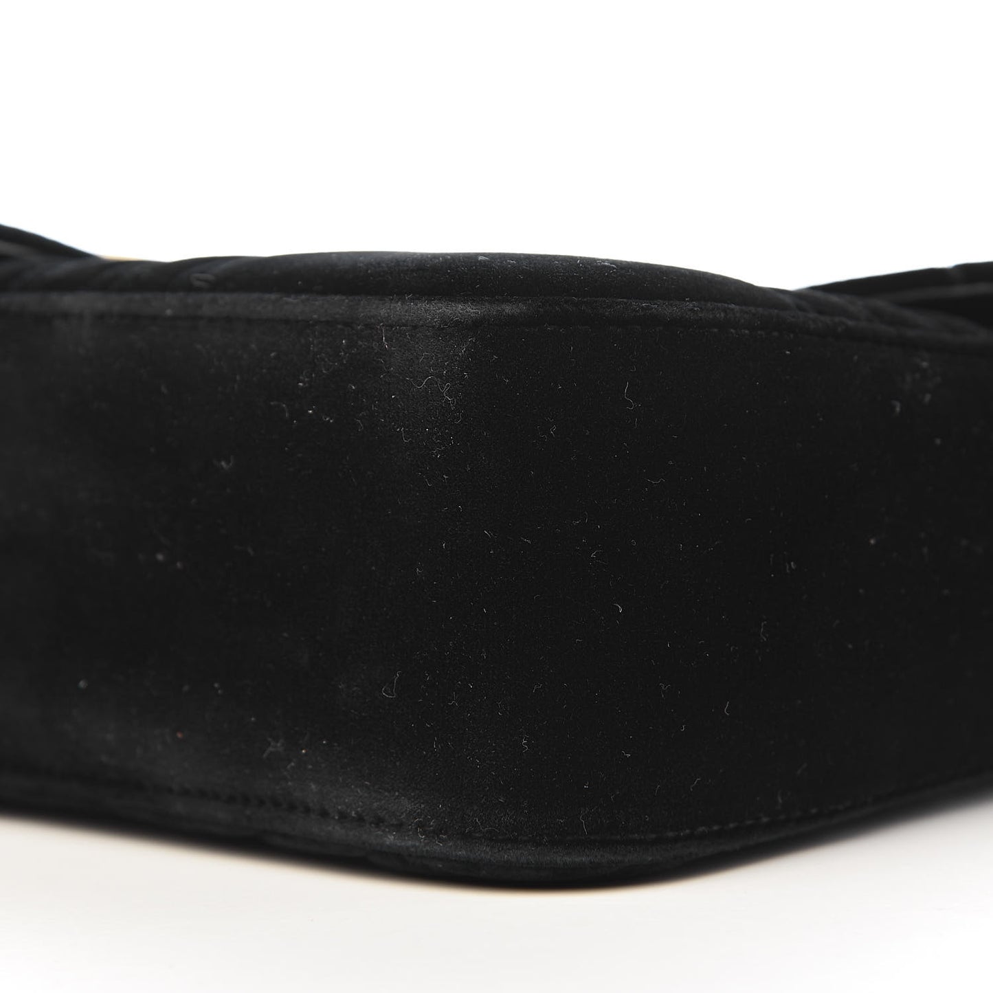 Velvet Matelasse Medium GG Marmont Shoulder Bag Black