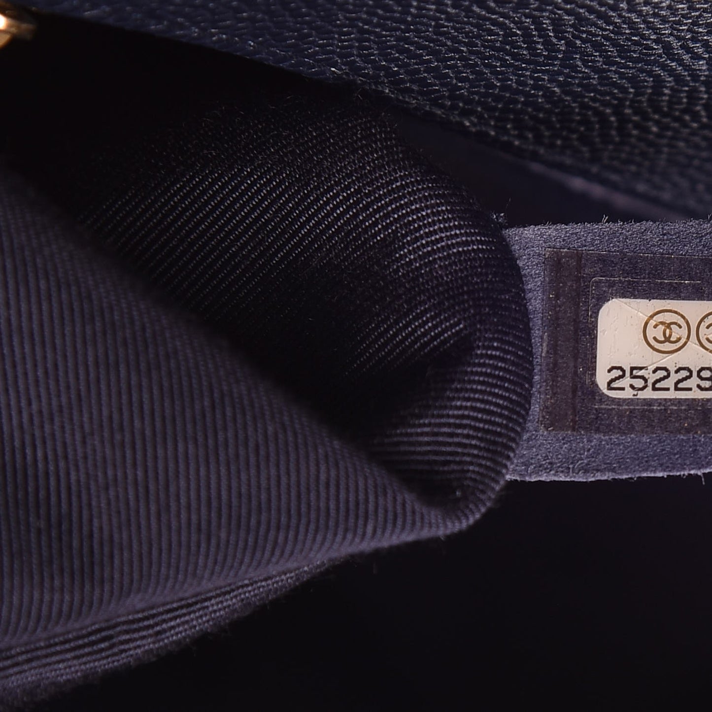 Caviar Quilted New Medium Boy Flap Dark Navy Blue