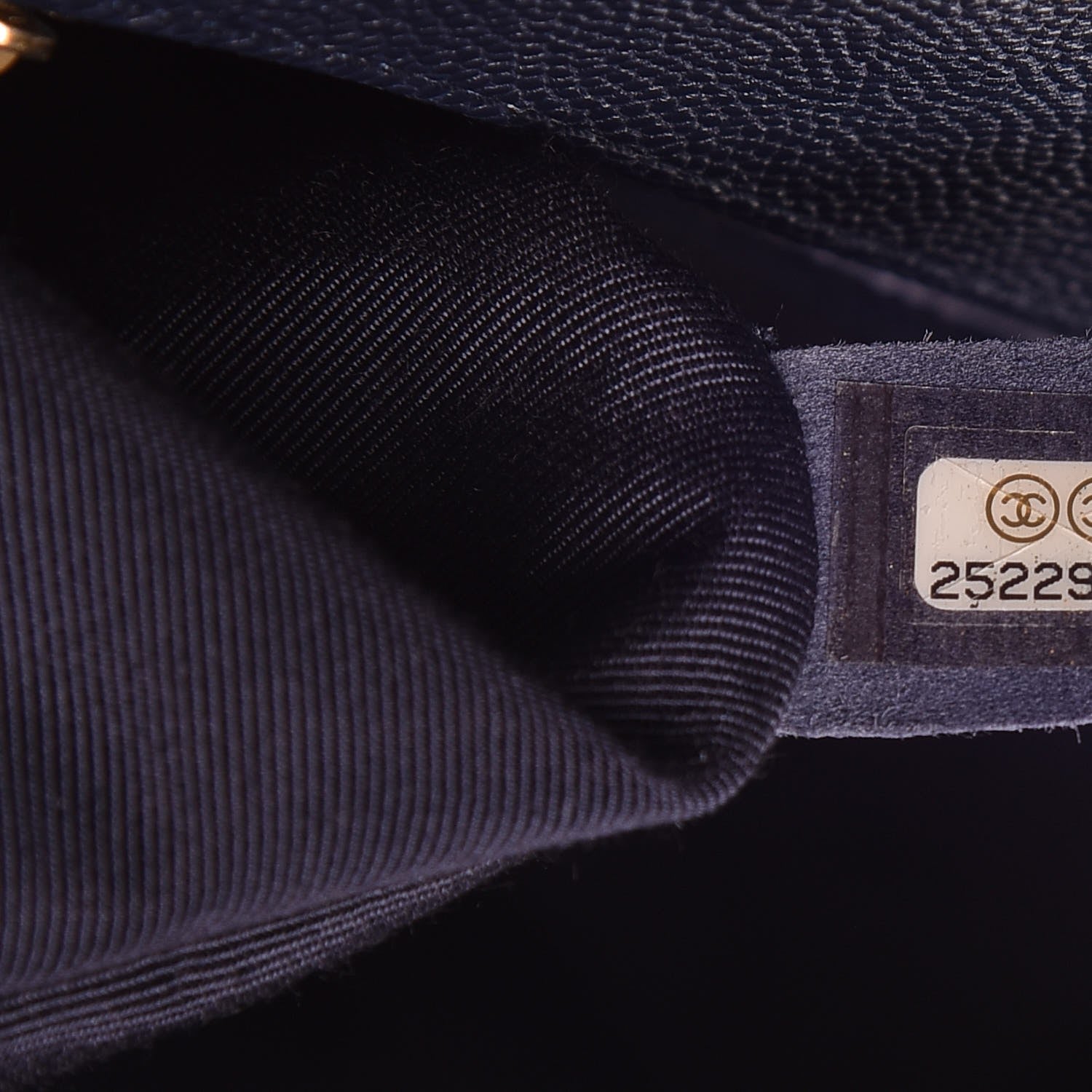 Chanel Caviar Quilted New Medium Boy Flap Dark Navy Blue 7 of 8