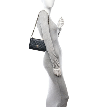 Chanel Lambskin Quilted Trendy CC Wallet On Chain WOC Black 2 of 11