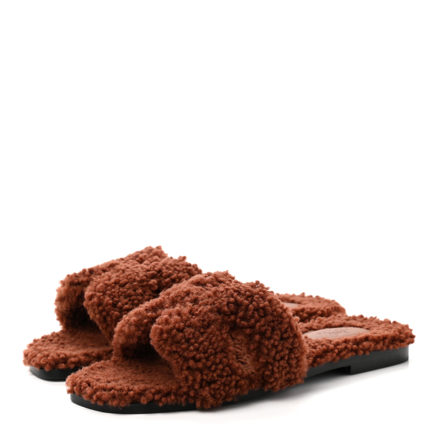 Woolskin Oran Sandals 37 Cognac