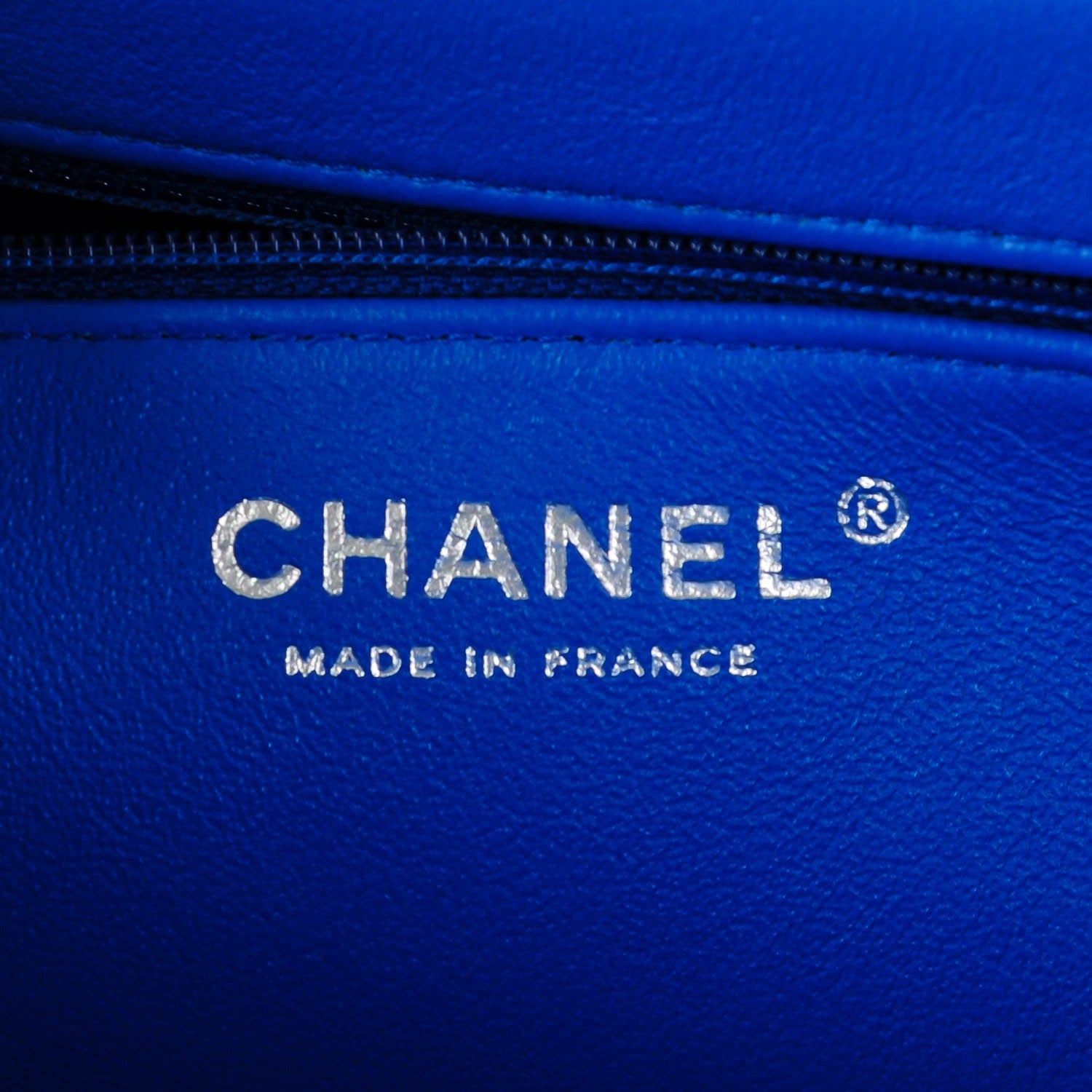 Chanel Caviar Quilted Timeless Clutch Blue 6 of 7