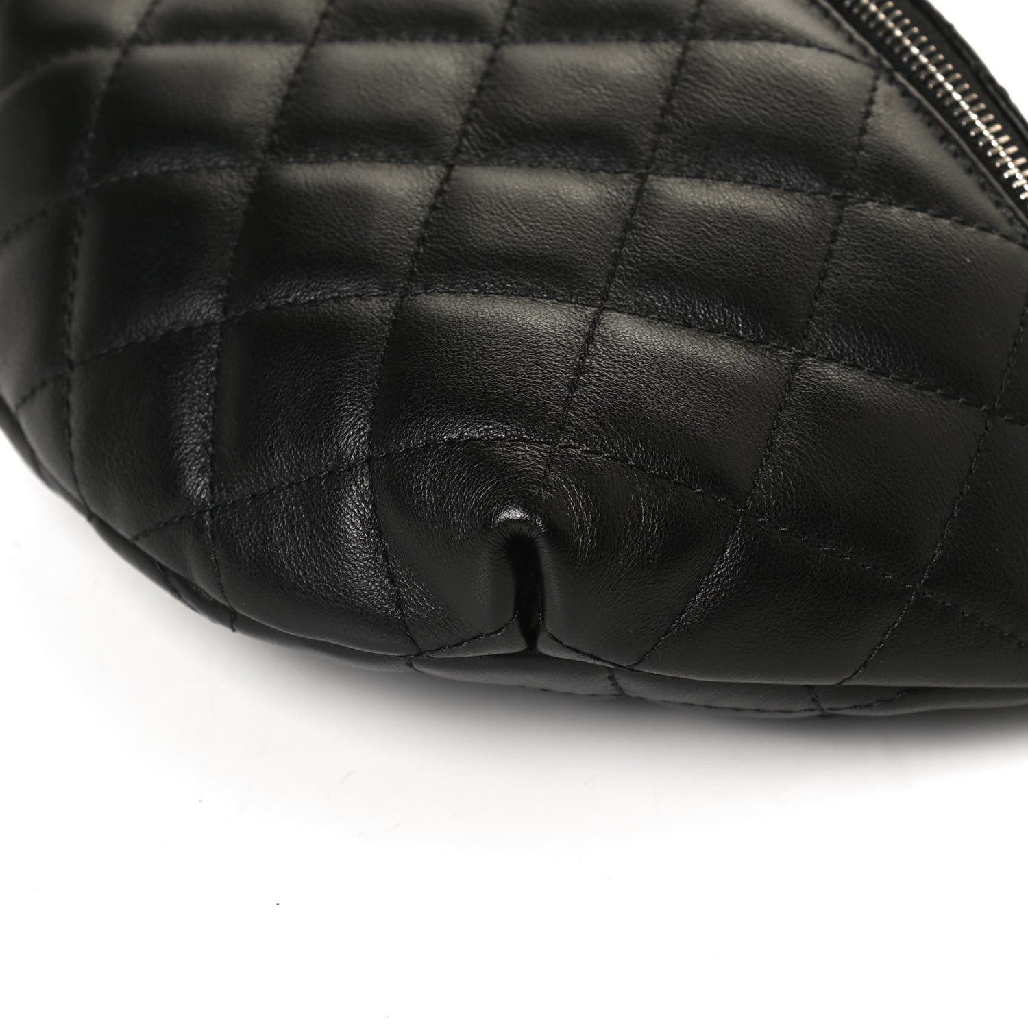 Chanel Lambskin Quilted Waist Belt Bag Black 11 of 12