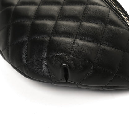Chanel Lambskin Quilted Waist Belt Bag Black 11 of 12