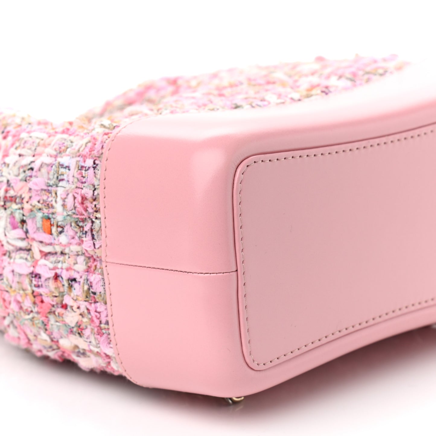 Tweed Calfskin Quilted Gabrielle Backpack Pink