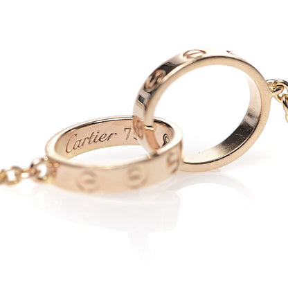 Cartier 18K Pink Gold Interlocking LOVE Necklace 4 of 5