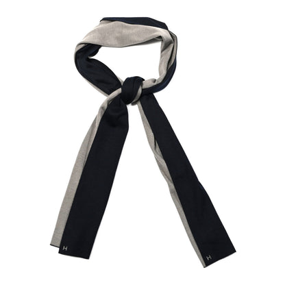 Hermes Cashmere Silk Aller-Retour Muffler Marine Sable 1 of 5