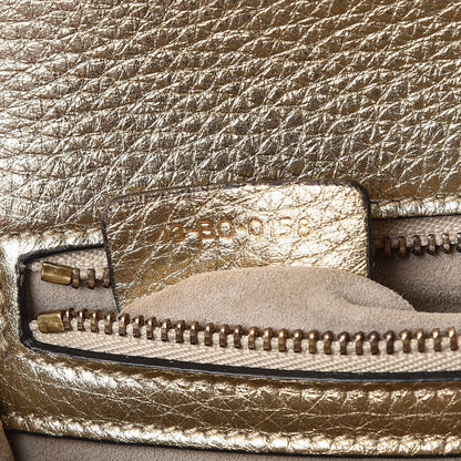 Christian Dior Metallic Calfskin Studded Small Diorama Flap Bag Gold 7 of 12